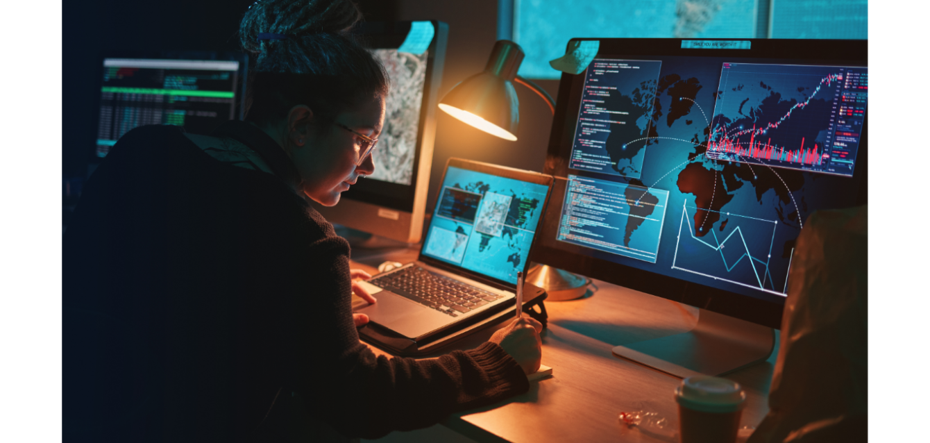 cybersecurity dashboard dark monitoring